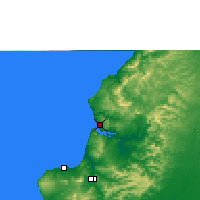 Nearby Forecast Locations - Bahía de Caráquez - Kaart