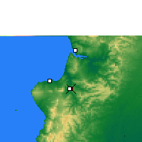 Nearby Forecast Locations - Portoviejo - Kaart