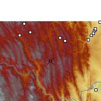 Nearby Forecast Locations - Vallegrande - Kaart