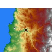 Nearby Forecast Locations - Copiapó - Kaart