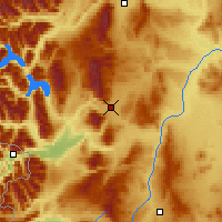 Nearby Forecast Locations - Esquel - Kaart