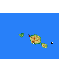 Nearby Forecast Locations - Tahiti - Kaart