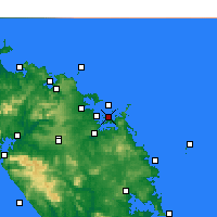 Nearby Forecast Locations - Purerua Peninsula - Kaart