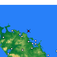 Nearby Forecast Locations - Cavalli Islands - Kaart