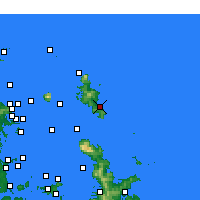 Nearby Forecast Locations - Great Barriereiland - Kaart