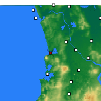 Nearby Forecast Locations - Raglan - Kaart