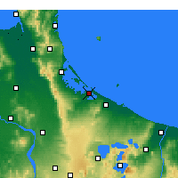 Nearby Forecast Locations - Tauranga - Kaart