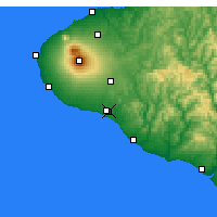Nearby Forecast Locations - Hawera - Kaart