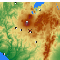 Nearby Forecast Locations - Waiouru Airstrip - Kaart