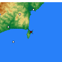 Nearby Forecast Locations - Māhia Peninsula - Kaart