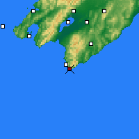 Nearby Forecast Locations - Cape Pallis. - Kaart