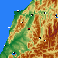 Nearby Forecast Locations - Reefton - Kaart