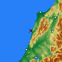 Nearby Forecast Locations - Punakaiki - Kaart