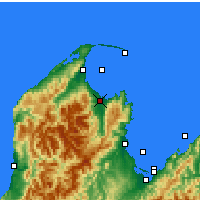 Nearby Forecast Locations - Tākaka - Kaart