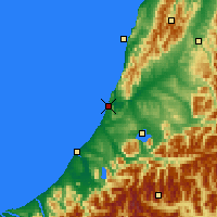 Nearby Forecast Locations - Greymouth - Kaart