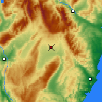 Nearby Forecast Locations - Ranfurly - Kaart