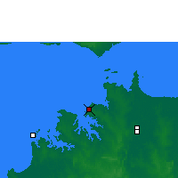 Nearby Forecast Locations - Darwin - Kaart