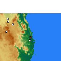 Nearby Forecast Locations - Innisfail - Kaart