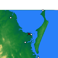 Nearby Forecast Locations - Pialba - Kaart