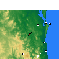 Nearby Forecast Locations - Gympie - Kaart