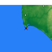 Nearby Forecast Locations - Augusta Cape - Kaart