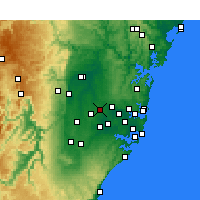 Nearby Forecast Locations - Prospect Reservoir - Kaart