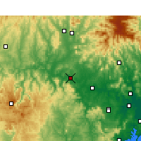 Nearby Forecast Locations - Jerrys Plains - Kaart
