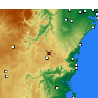 Nearby Forecast Locations - Bowral - Kaart