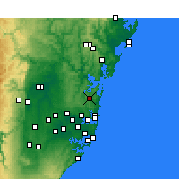Nearby Forecast Locations - Terrey Hills - Kaart