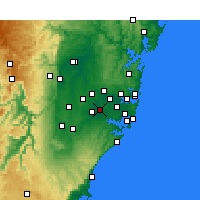 Nearby Forecast Locations - Bankstown - Kaart