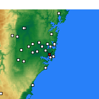 Nearby Forecast Locations - Sydney - Kaart