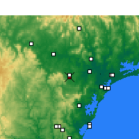 Nearby Forecast Locations - Cessnock - Kaart