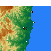 Nearby Forecast Locations - Kempsey - Kaart