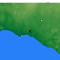 Nearby Forecast Locations - Warrnambool - Kaart