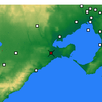 Nearby Forecast Locations - Geelong - Kaart