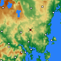 Nearby Forecast Locations - Tunnak - Kaart
