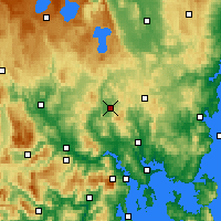 Nearby Forecast Locations - Melton Mowbray - Kaart