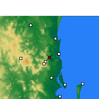 Nearby Forecast Locations - Nambour - Kaart