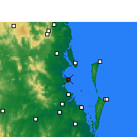 Nearby Forecast Locations - Redcliffe - Kaart