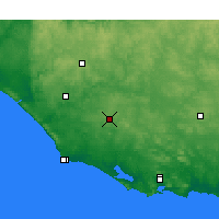 Nearby Forecast Locations - Northcliffe - Kaart