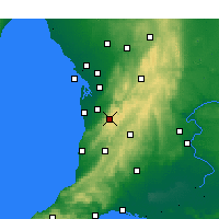 Nearby Forecast Locations - Mount Lofty - Kaart