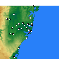 Nearby Forecast Locations - Kurnell - Kaart
