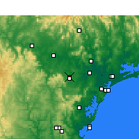 Nearby Forecast Locations - Cessnock - Kaart