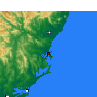 Nearby Forecast Locations - Forster - Kaart