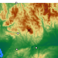 Nearby Forecast Locations - Mount Baw Baw - Kaart
