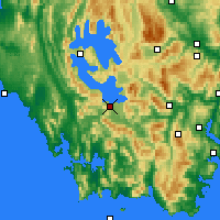 Nearby Forecast Locations - Scotts Peak - Kaart