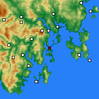Nearby Forecast Locations - Bull Bay - Kaart