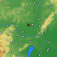 Nearby Forecast Locations - Gänserndorf - Kaart