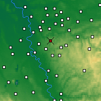 Nearby Forecast Locations - Velbert - Kaart