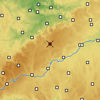 Nearby Forecast Locations - Münsingen - Kaart